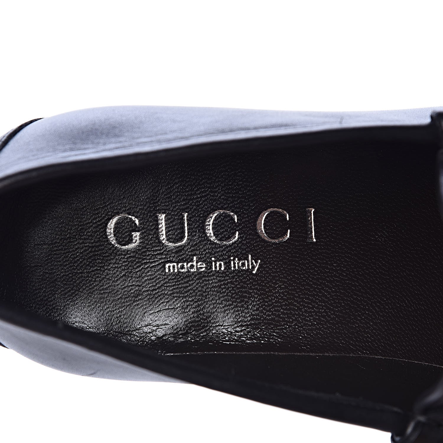 Gucci Calfskin Mens 1953 Horsebit Loafers 7.5 Black 10 of 12