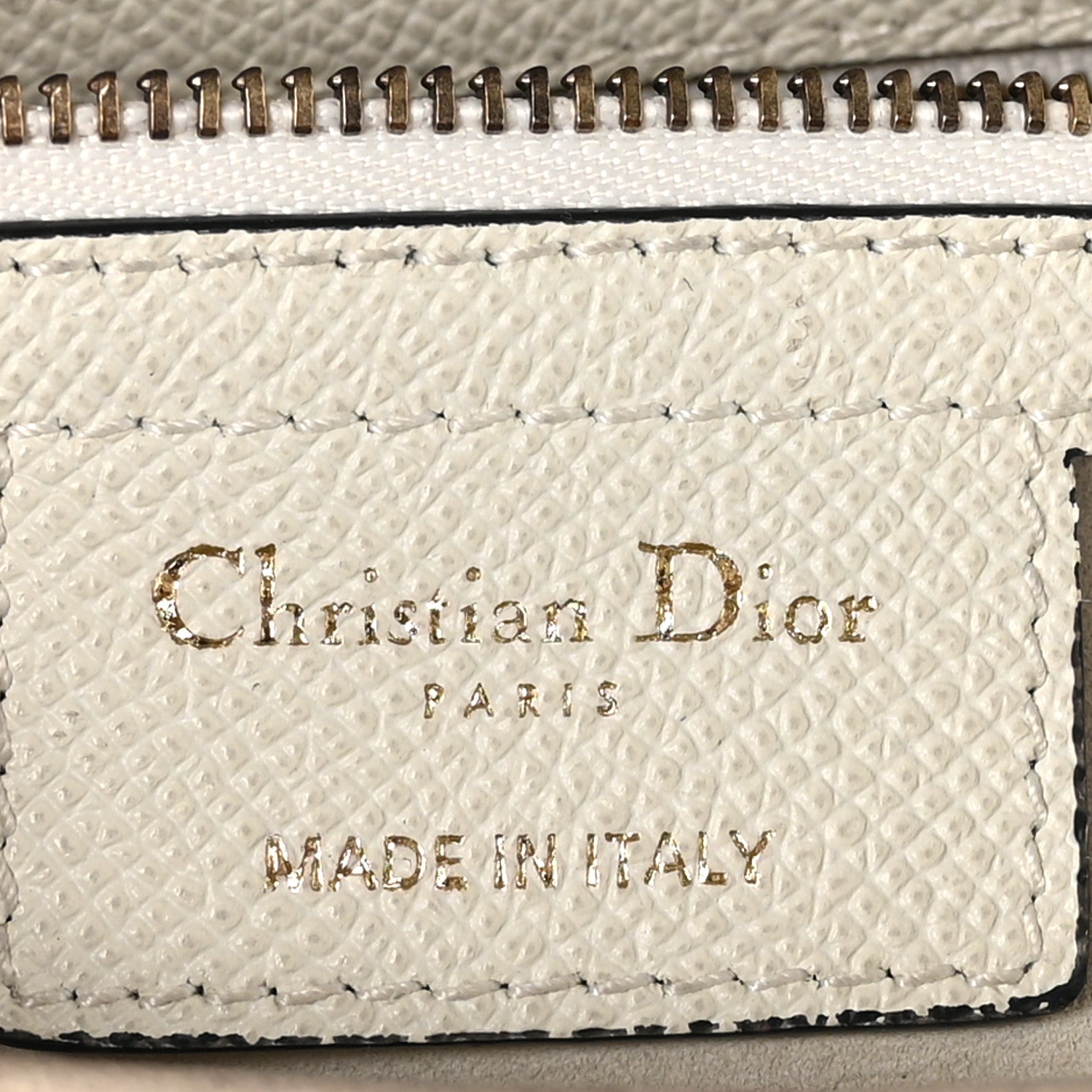 Christian Dior Grained Calfskin Saddle Bag White 6 of 11
