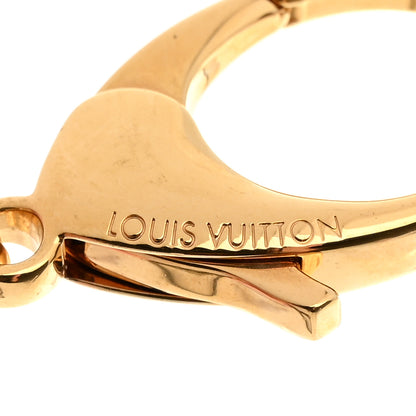 Louis Vuitton Metal Enamel Fleur De Monogram Bag Charm Dore 3 of 5