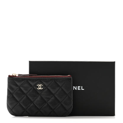 Chanel Caviar Quilted Small Cosmetic Case Black 8 of 8