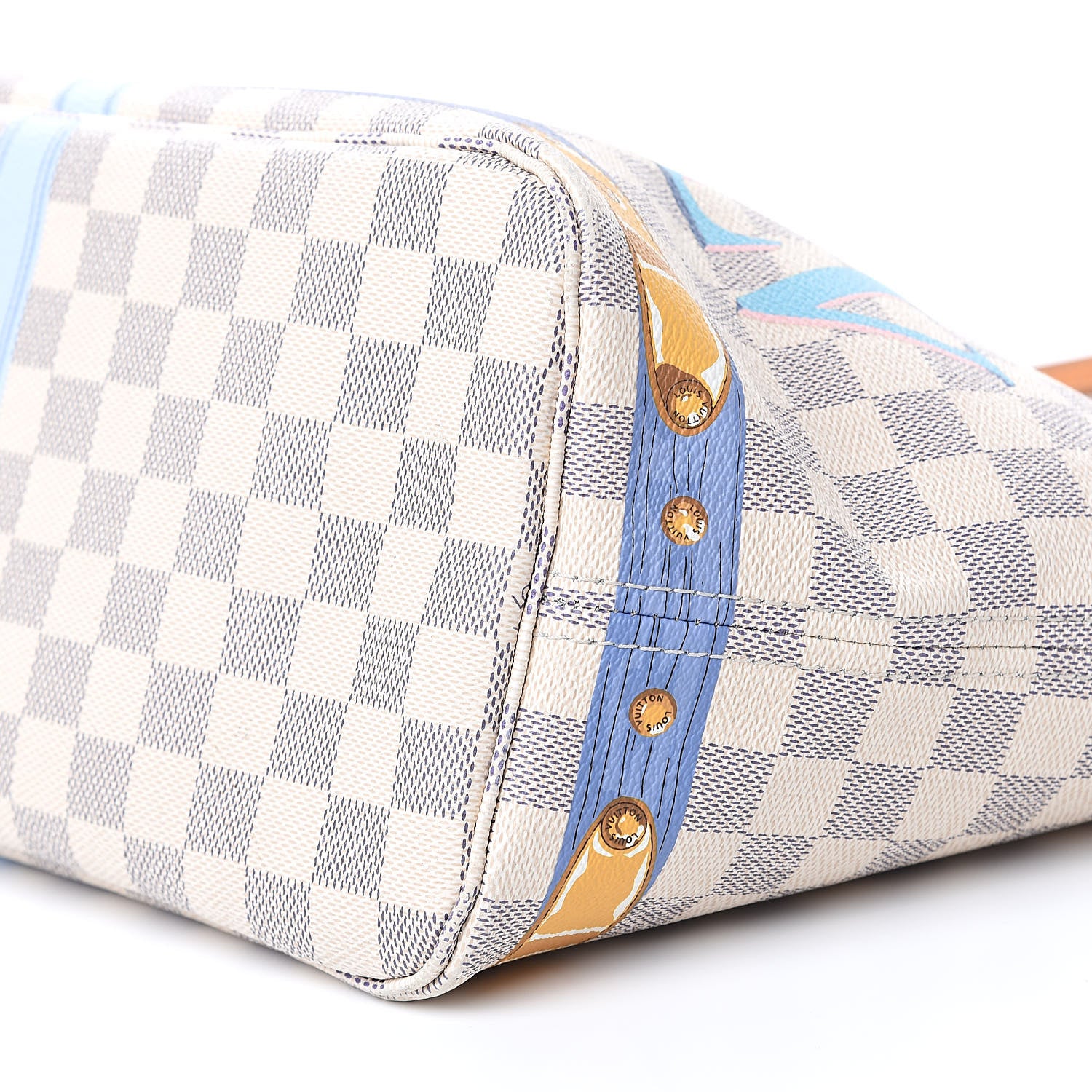 Louis Vuitton Damier Azur Summer Trunks Neo Neverfull MM 10 of 18