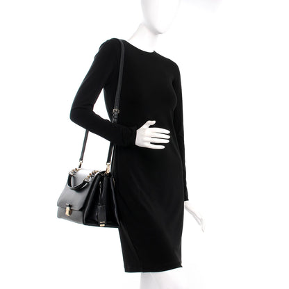 Miu Miu Soft Calfskin Top Handle Satchel Nero Black 2 of 10