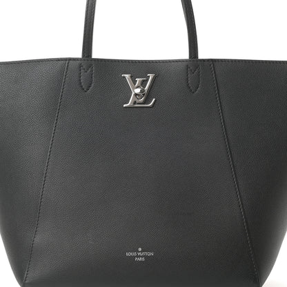 Louis Vuitton Calfskin Lockme Cabas Black 8 of 11