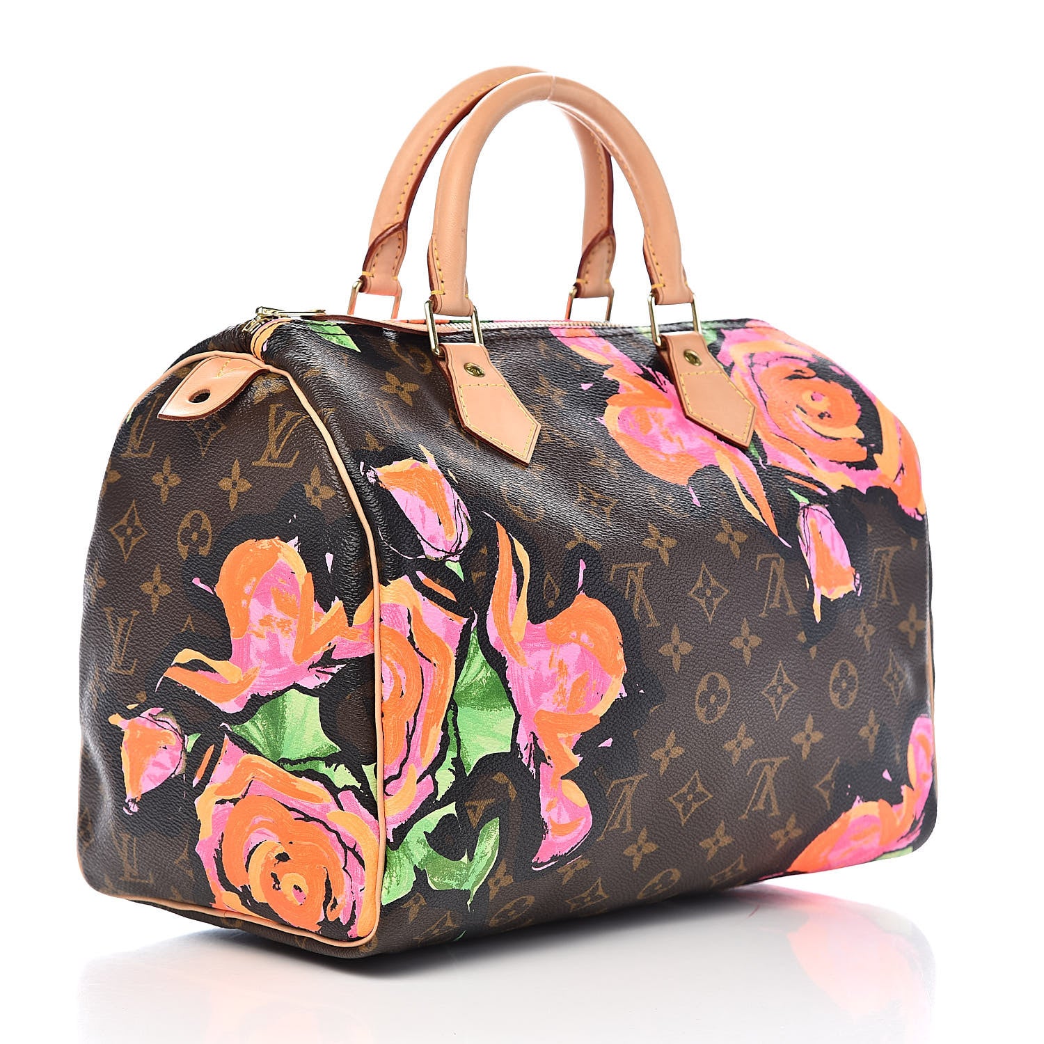 Louis Vuitton Monogram Roses Speedy 30 3 of 13