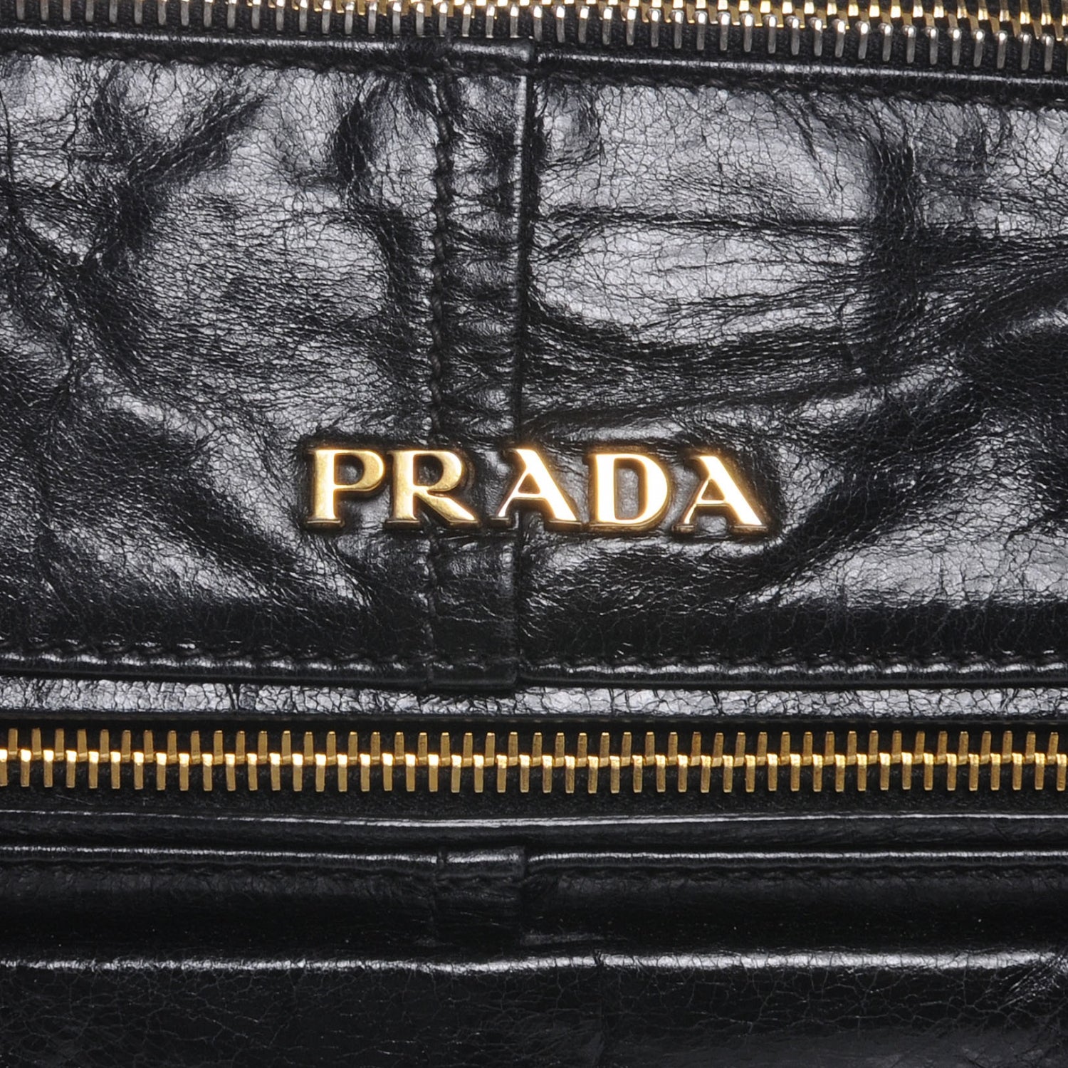 Prada Vitello Shine Tote Nero Black 4 of 8