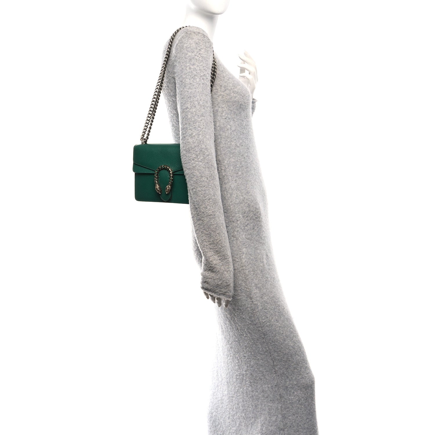 Gucci Calfskin Mini Dionysus Shoulder Bag Emerald 2 of 12