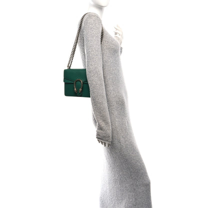 Gucci Calfskin Mini Dionysus Shoulder Bag Emerald 2 of 12