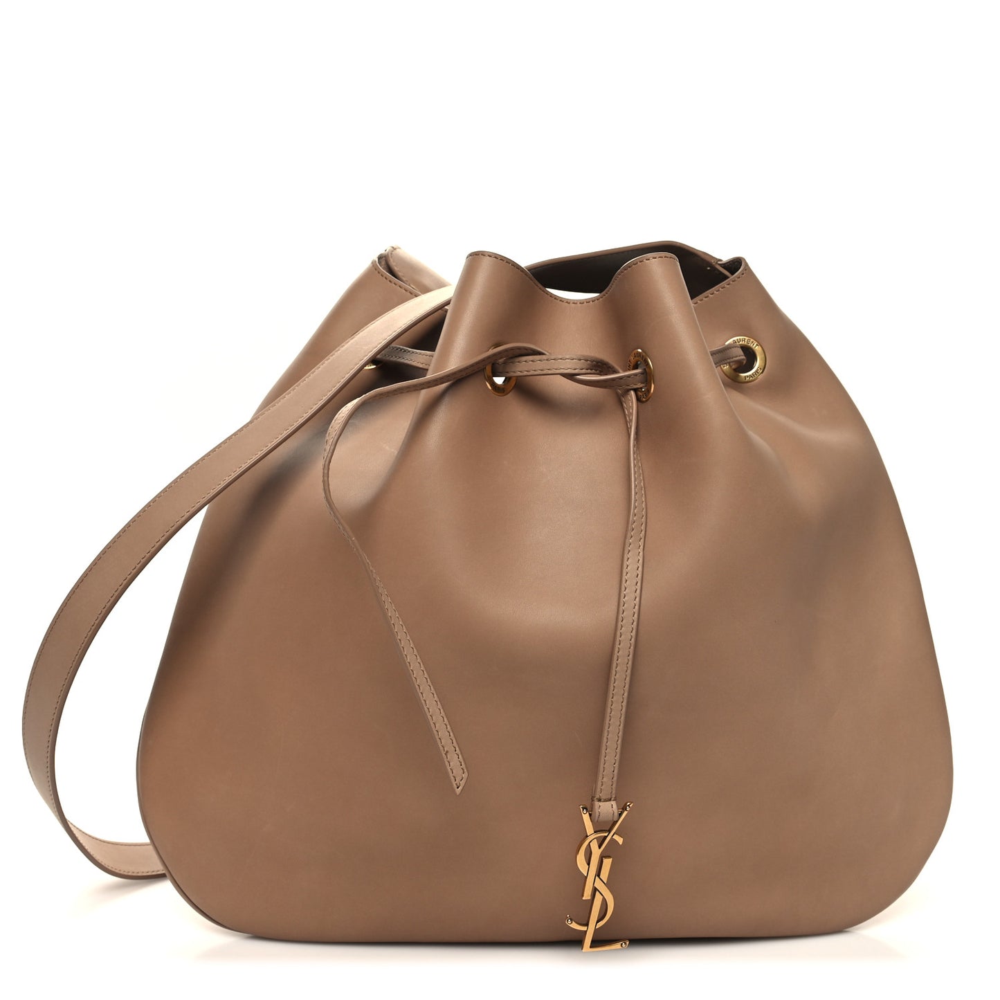 Smooth Calfskin Paris VII Large Flat Hobo Biscuit Beige