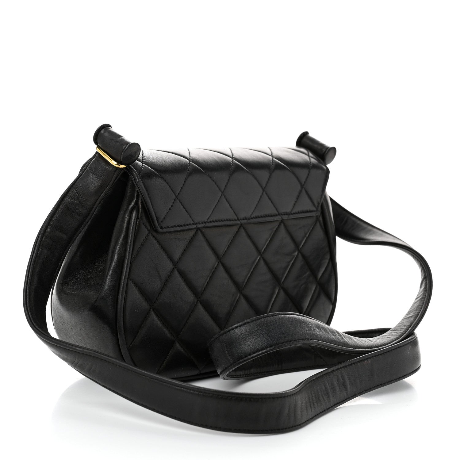 Chanel Lambskin Quilted Flap Shoulder Bag Black 3 of 11
