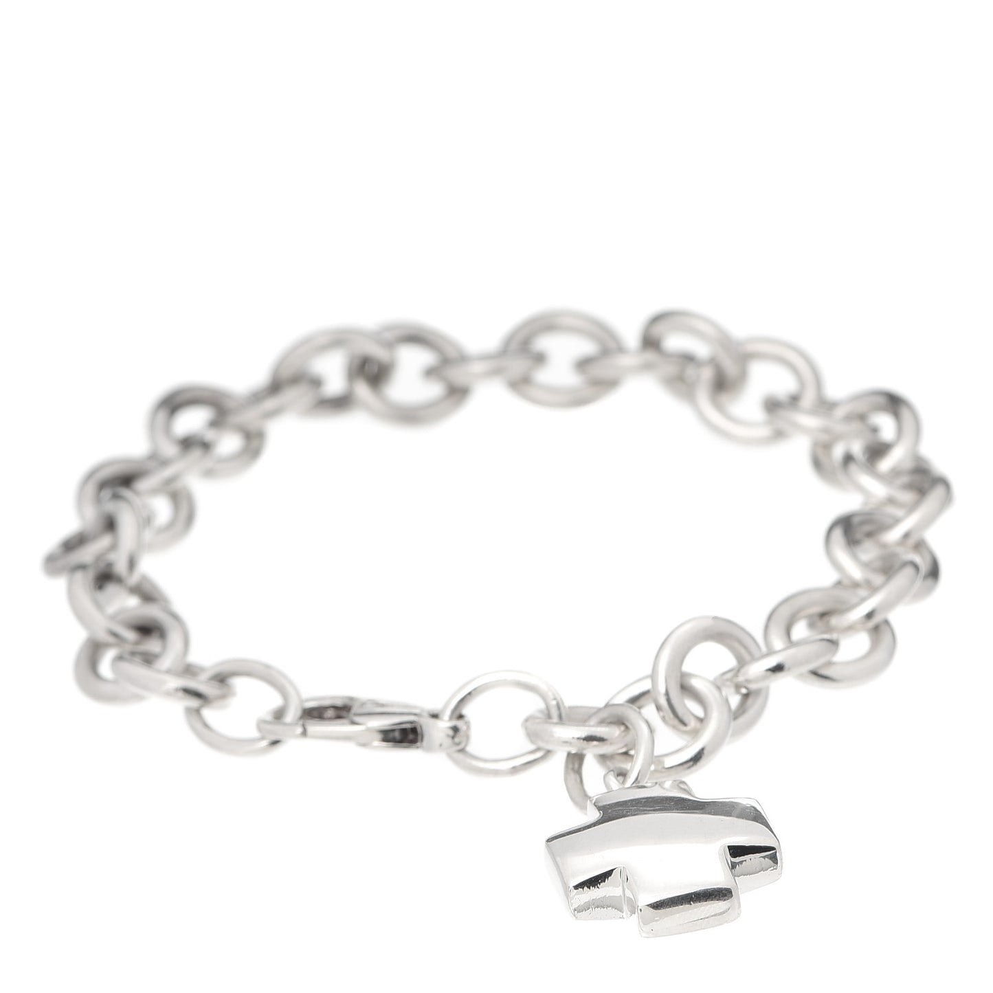 Sterling Silver Cross Charm Bracelet