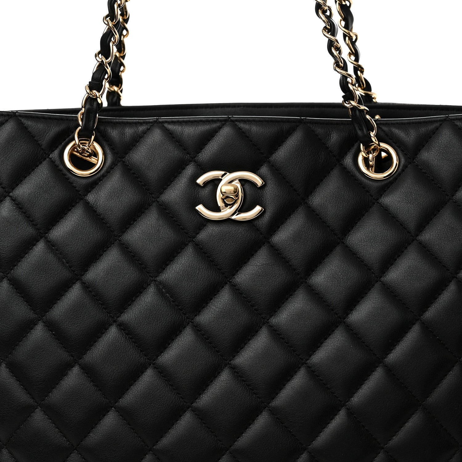Chanel Calfskin Quilted Timeless Tote Black 8 of 11