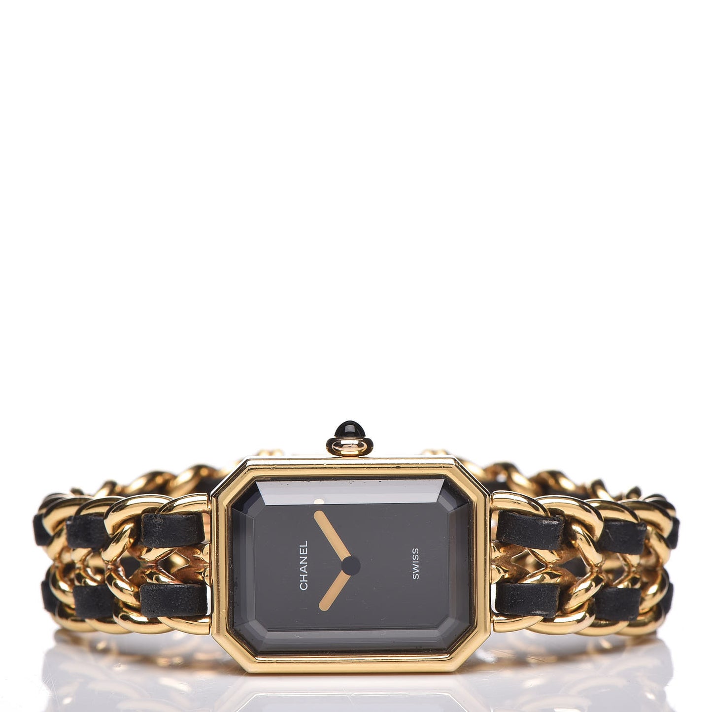 Stainless Steel Lambskin 20mm Chain Premiere Quartz Watch Gold M