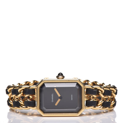 Chanel Stainless Steel Lambskin 20mm Chain Premiere Quartz Watch Gold M 3 of 7