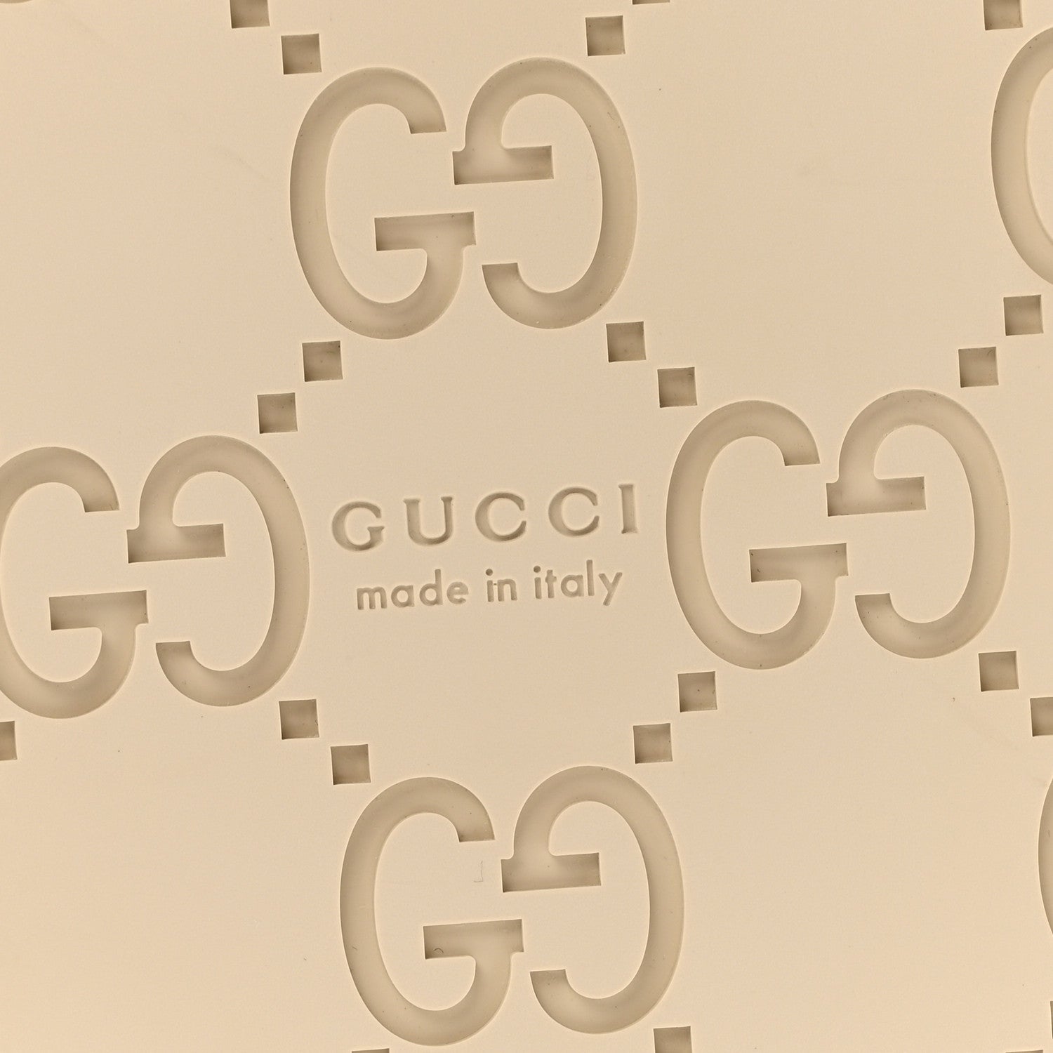 Gucci Calfskin Double G Crystal Womens Isla Dad Sandals 39 Ivory