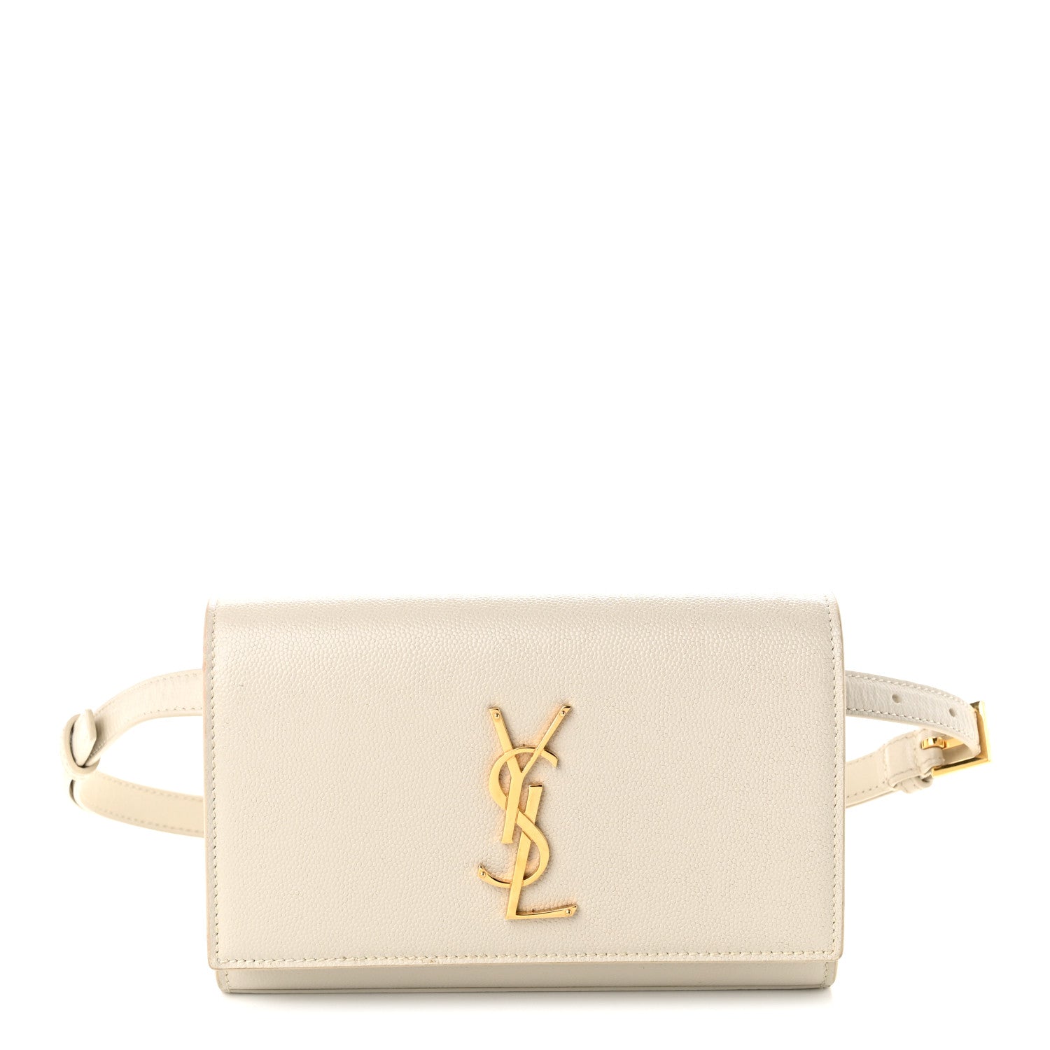 Saint Laurent Grain De Poudre Monogram Kate Belt Bag Crema Soft 1 of 8