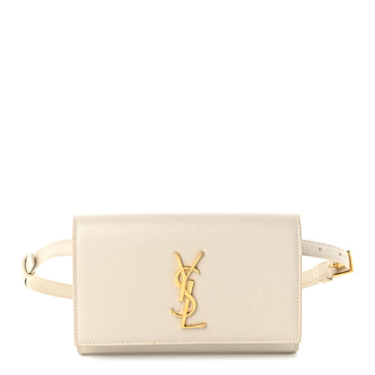 Saint Laurent Grain De Poudre Monogram Kate Belt Bag Crema Soft 1 of 8