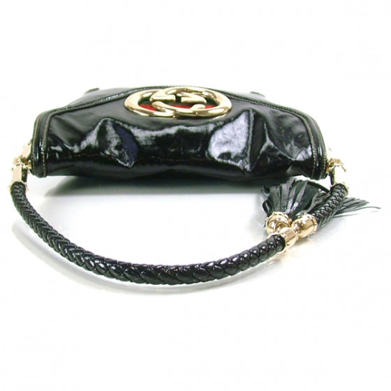 Dialux GG BRITT Tassel Shoulder Bag Hobo Black