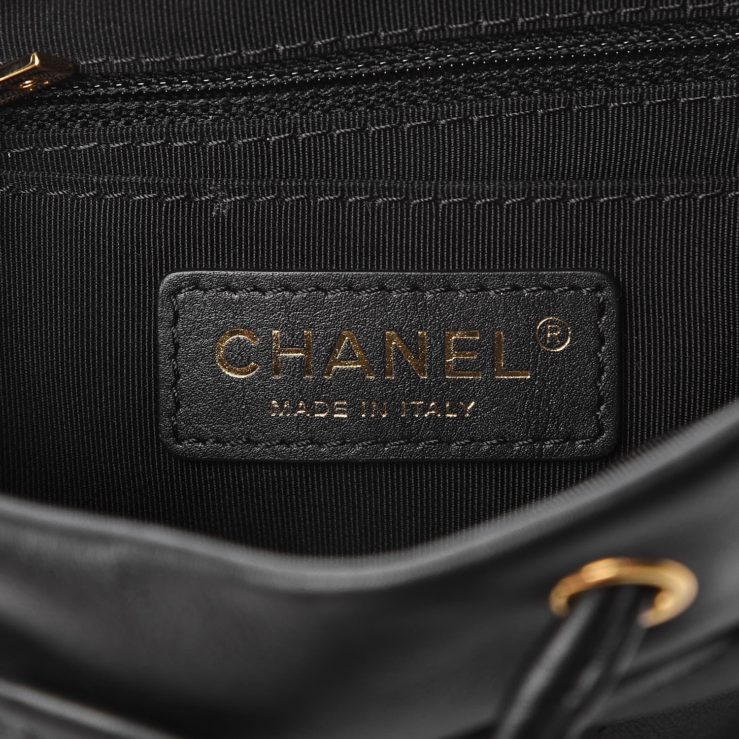 Chanel Calfskin Chevron Quilted Small Urban Spirit Backpack Black 6 of 7