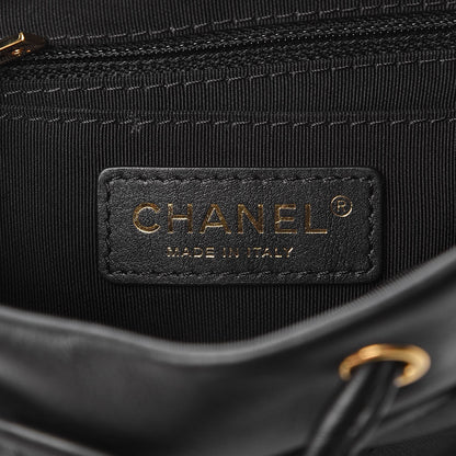Chanel Calfskin Chevron Quilted Small Urban Spirit Backpack Black 6 of 7