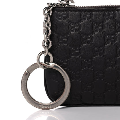 Gucci Microguccissima Key Ring Coin Case Black 8 of 12