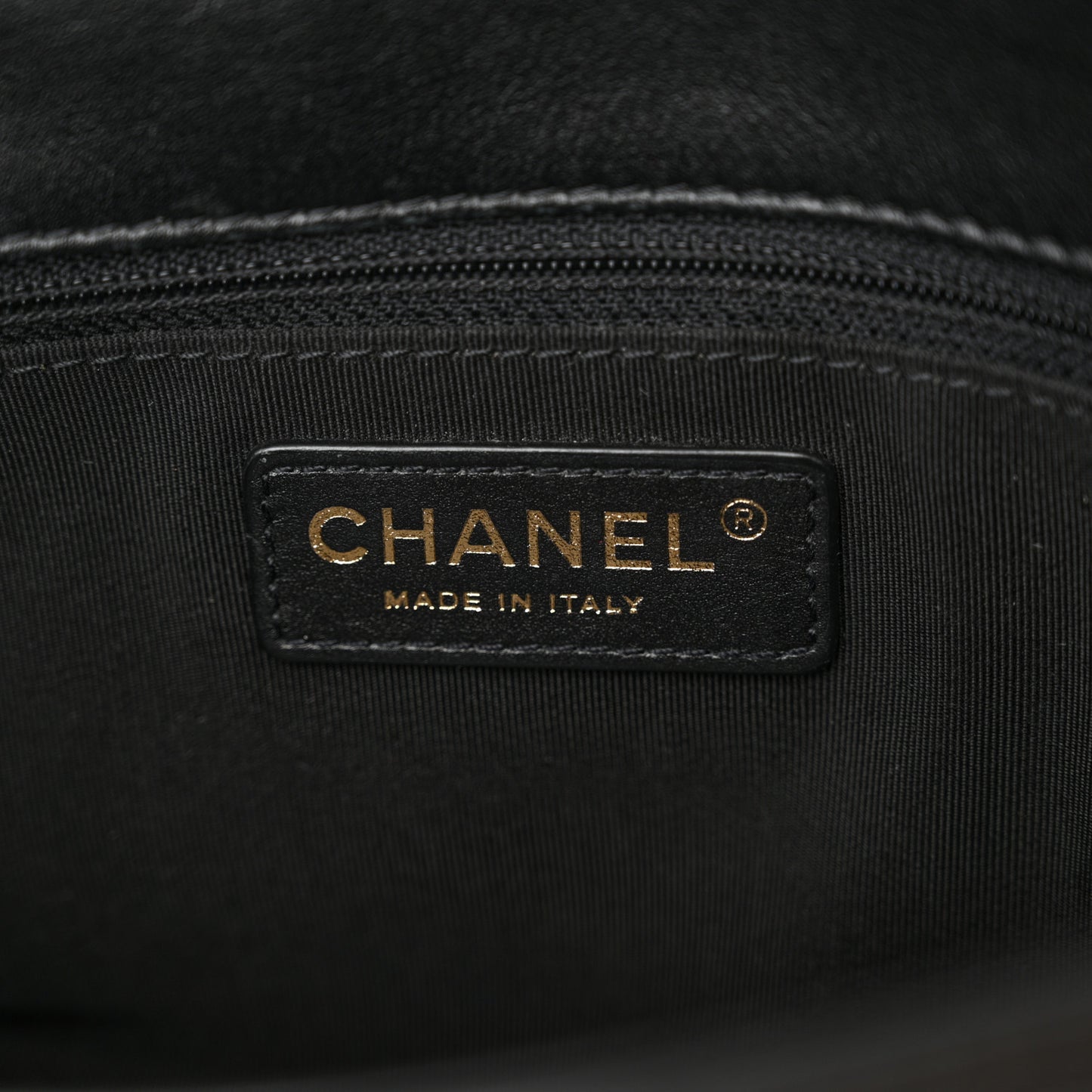 Calfskin Stitched Medium Covered CC Flap Bag Black