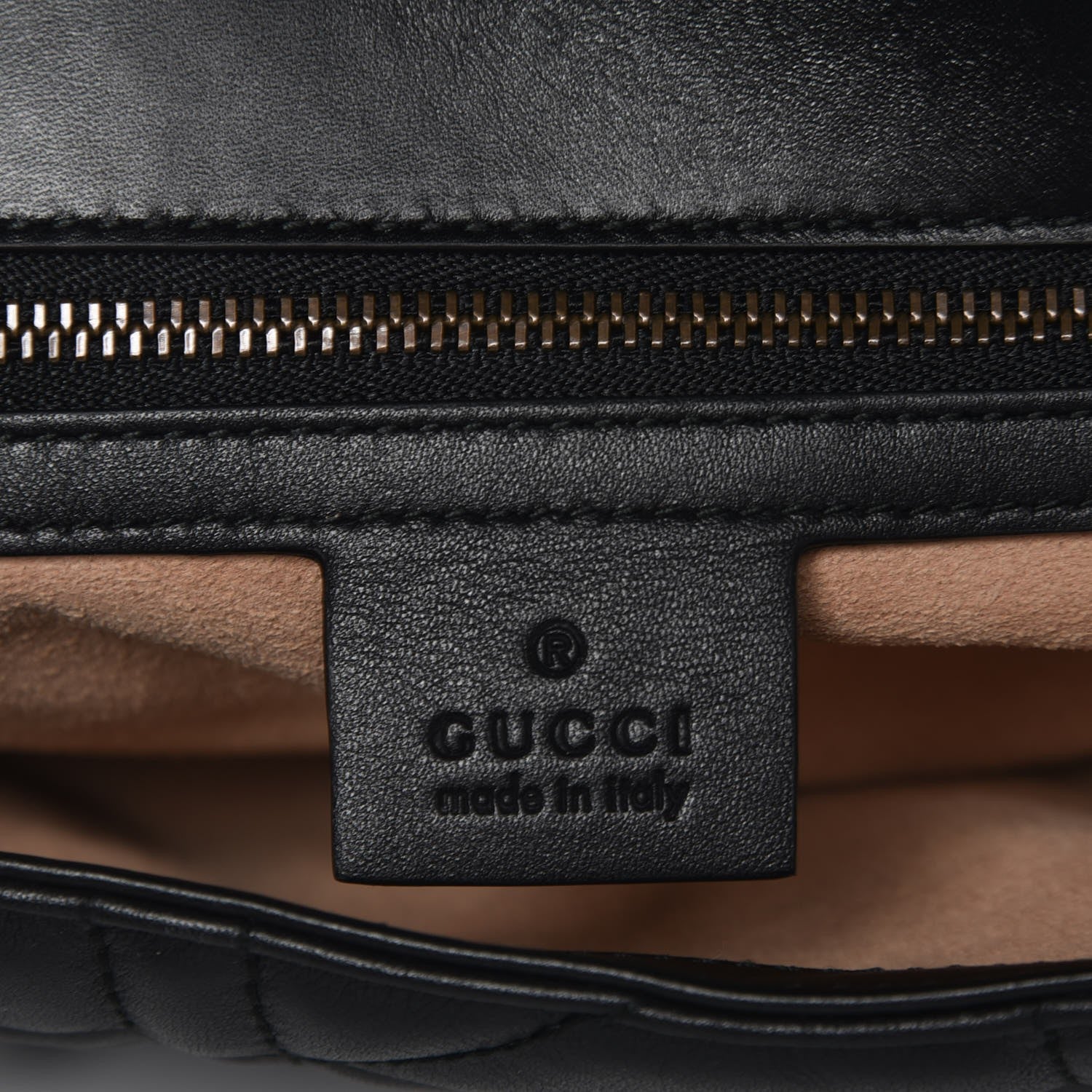 Gucci Calfskin Matelasse Studded Small Pearly GG Marmont Shoulder Bag Black 6 of 7