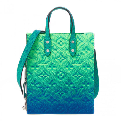 Louis Vuitton Taurillon Illusion Sac Plat XS Bleu Vert 1 of 7