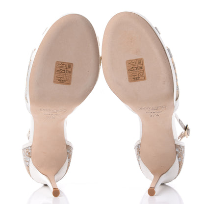 Jimmy Choo Satin Lace Talia Pump 37.5 Ivory White 6 of 10