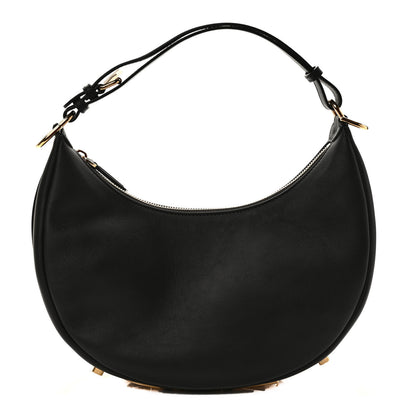 Fendi Vitello Grace Matte Small Fendigraphy Hobo Bag Black 1 of 9
