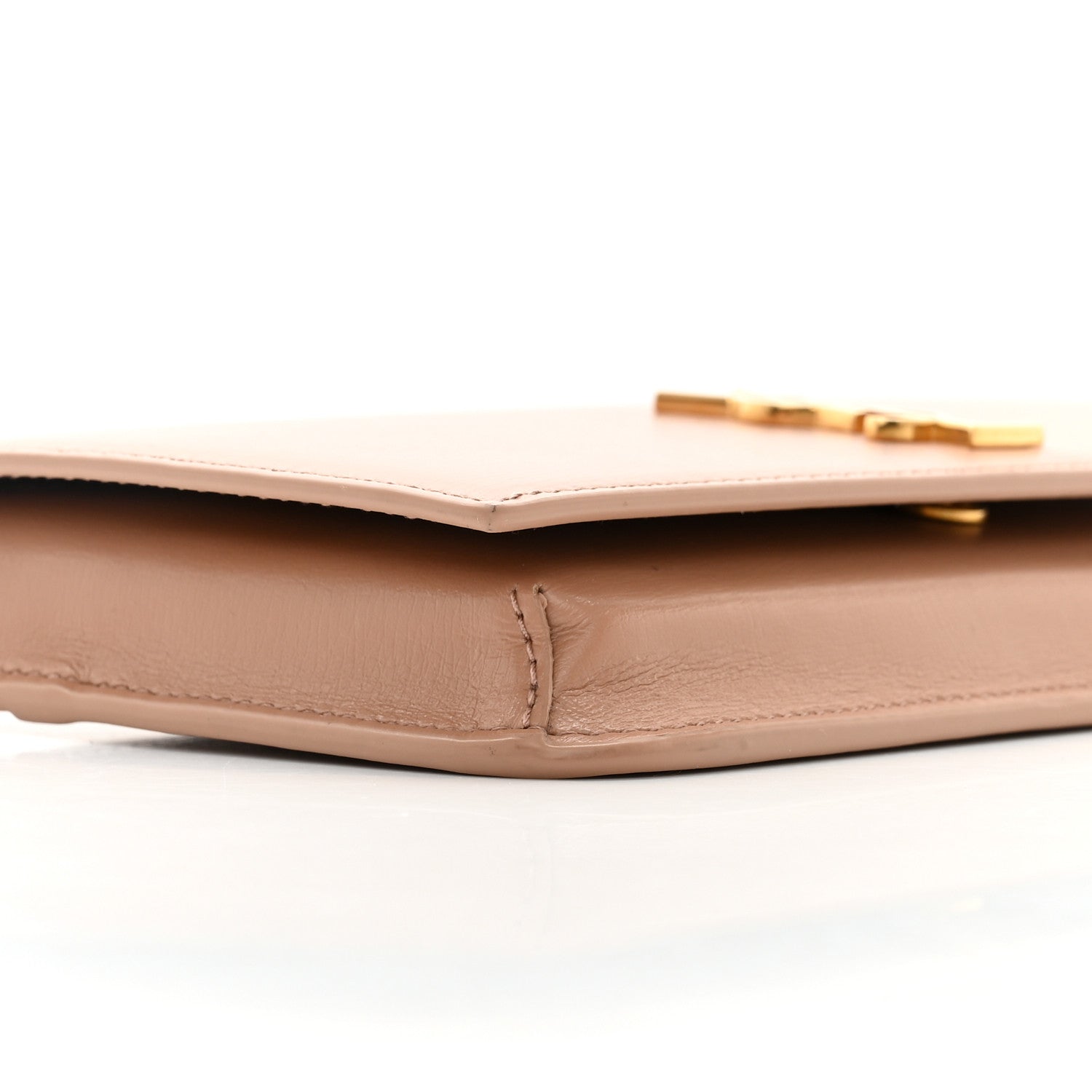 Saint Laurent Smooth Calfskin Monogram Phone Holder Crossbody Vintage Peach 9 of 11