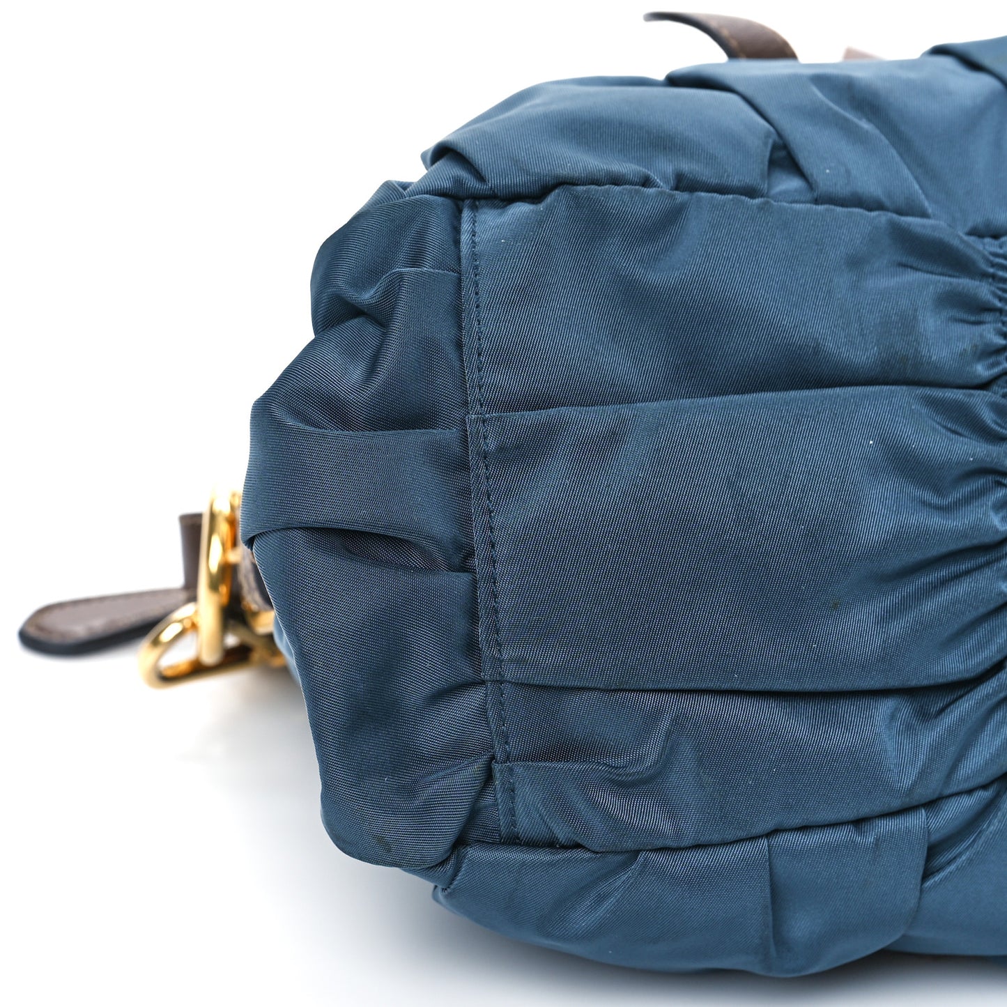 Tessuto Nylon Gaufre Shopping Satchel Bleuette