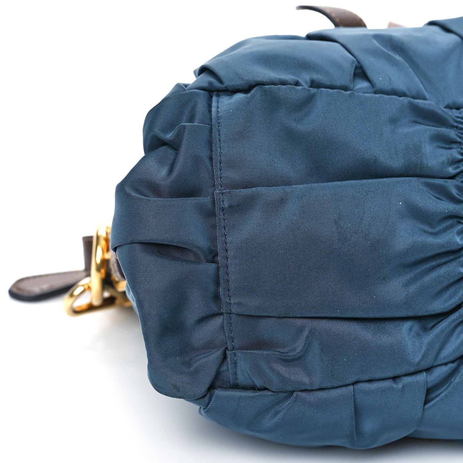 Prada Tessuto Nylon Gaufre Shopping Satchel Bleuette 7 of 10