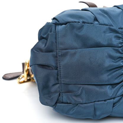 Prada Tessuto Nylon Gaufre Shopping Satchel Bleuette 7 of 10