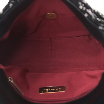 Chanel Sequin Quilted Medium Chanel 19 Flap Black 5 of 9