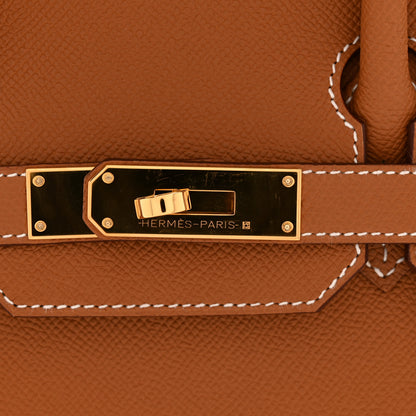 Hermes Epsom Birkin Sellier 30 Gold 11 of 12