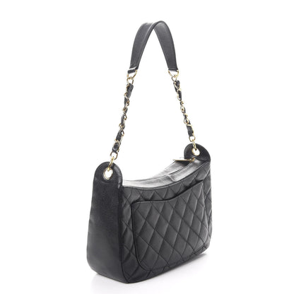 Chanel Caviar Quilted Hobo Black 3 of 7