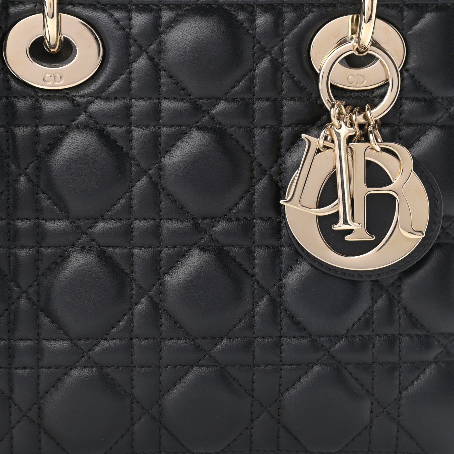 Lambskin Cannage Small My ABCDior Lady Dior Black