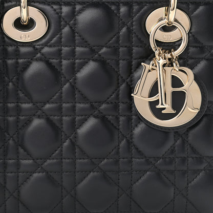 Christian Dior Lambskin Cannage Small My ABCDior Lady Dior Black 7 of 11