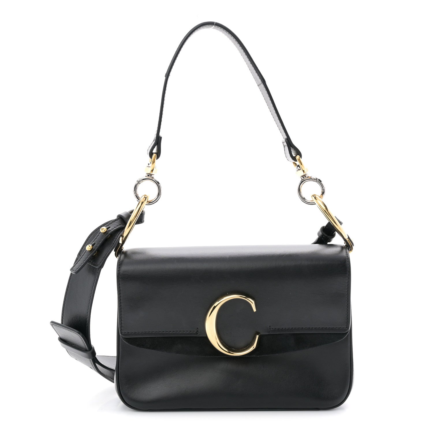 Chloe Calfskin Small C Double Carry Black 2 of 19