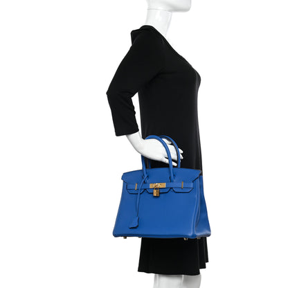 Hermes Togo Birkin 30 Bleu Zellige 2 of 12
