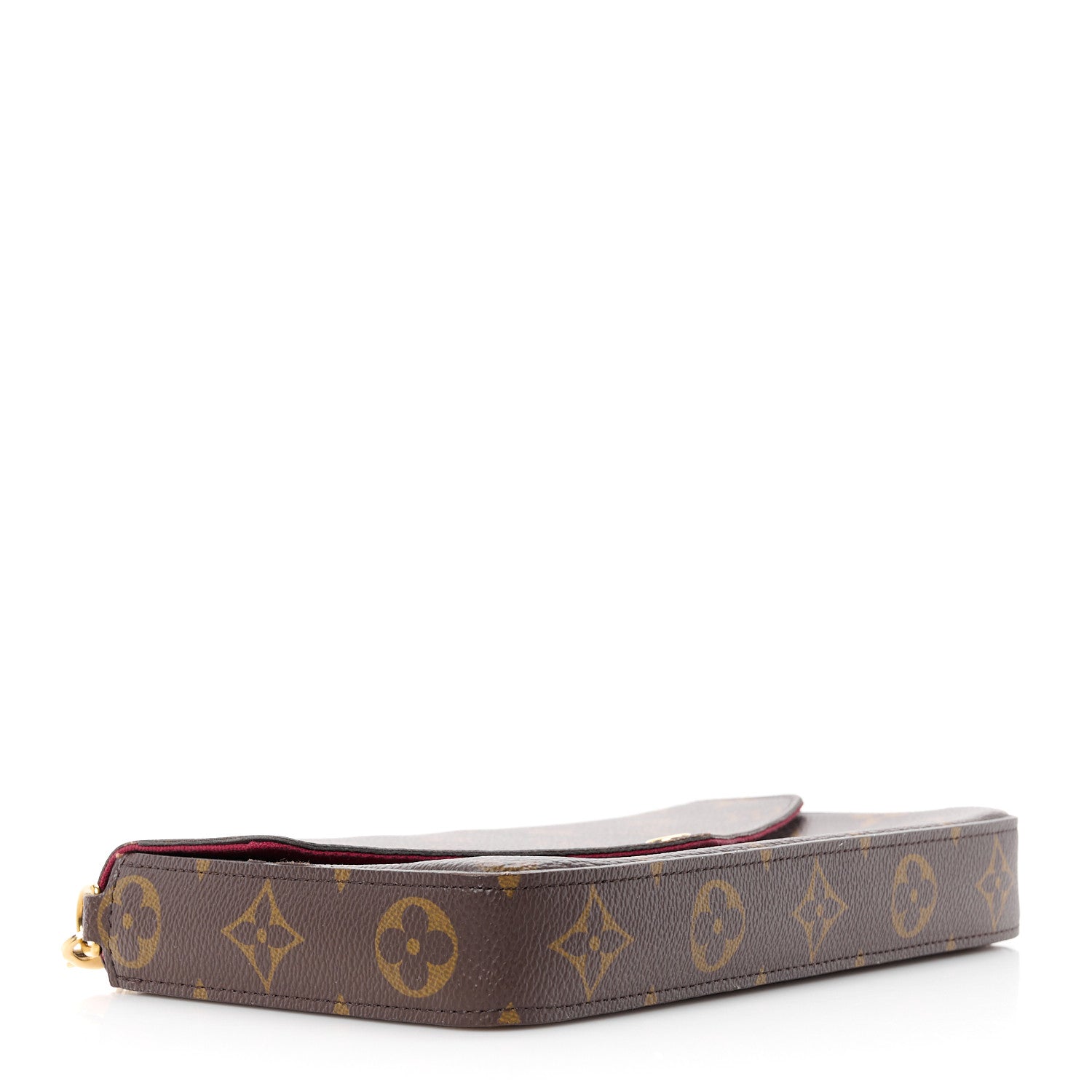 Louis Vuitton Monogram Pochette Felicie Chain Wallet Fuchsia 5 of 16