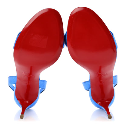 Christian Louboutin Kid Laminato O Marylin 85 Slingback Sandal Heels 36.5 Alize 6 of 8