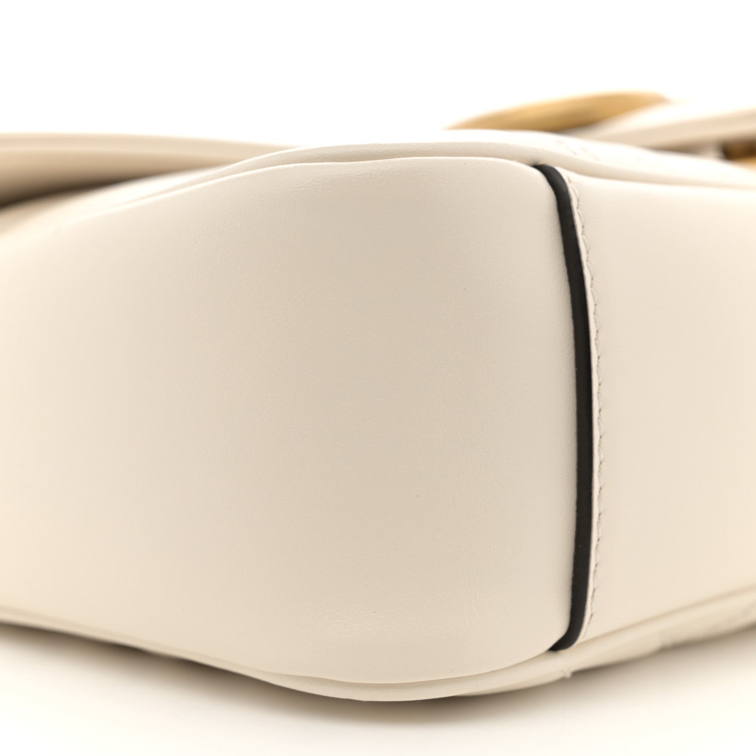 Gucci Calfskin Matelasse Small GG Marmont Shoulder Bag White 9 of 12