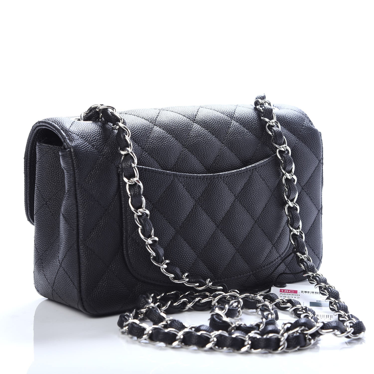Chanel Caviar Quilted Mini Rectangular Flap Black 3 of 11