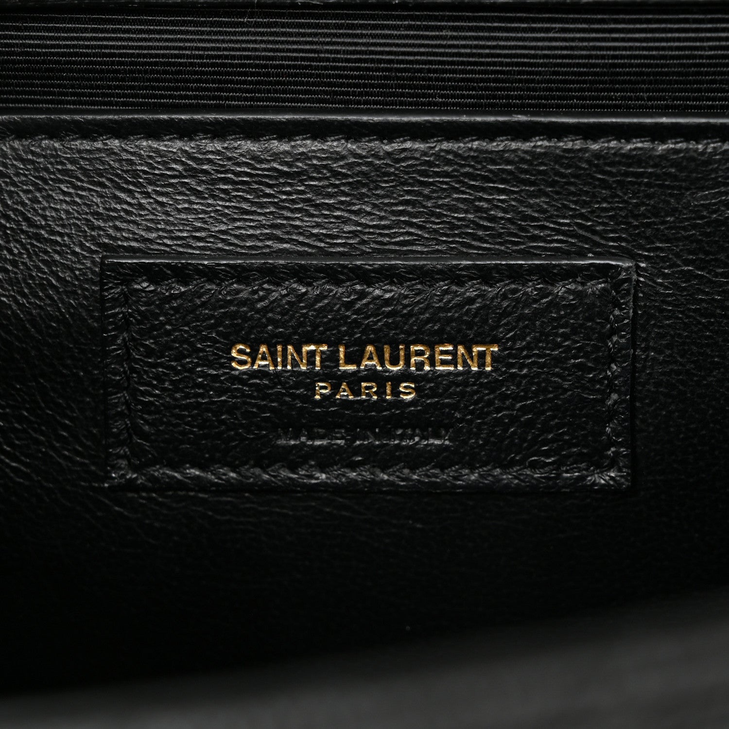 Saint Laurent Grain De Poudre Textured Mixed Matelasse Triquilt Medium Monogram Satchel Black 6 of 10