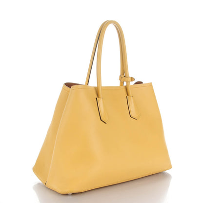 Prada City Calf Double Bag Ginestra 3 of 8
