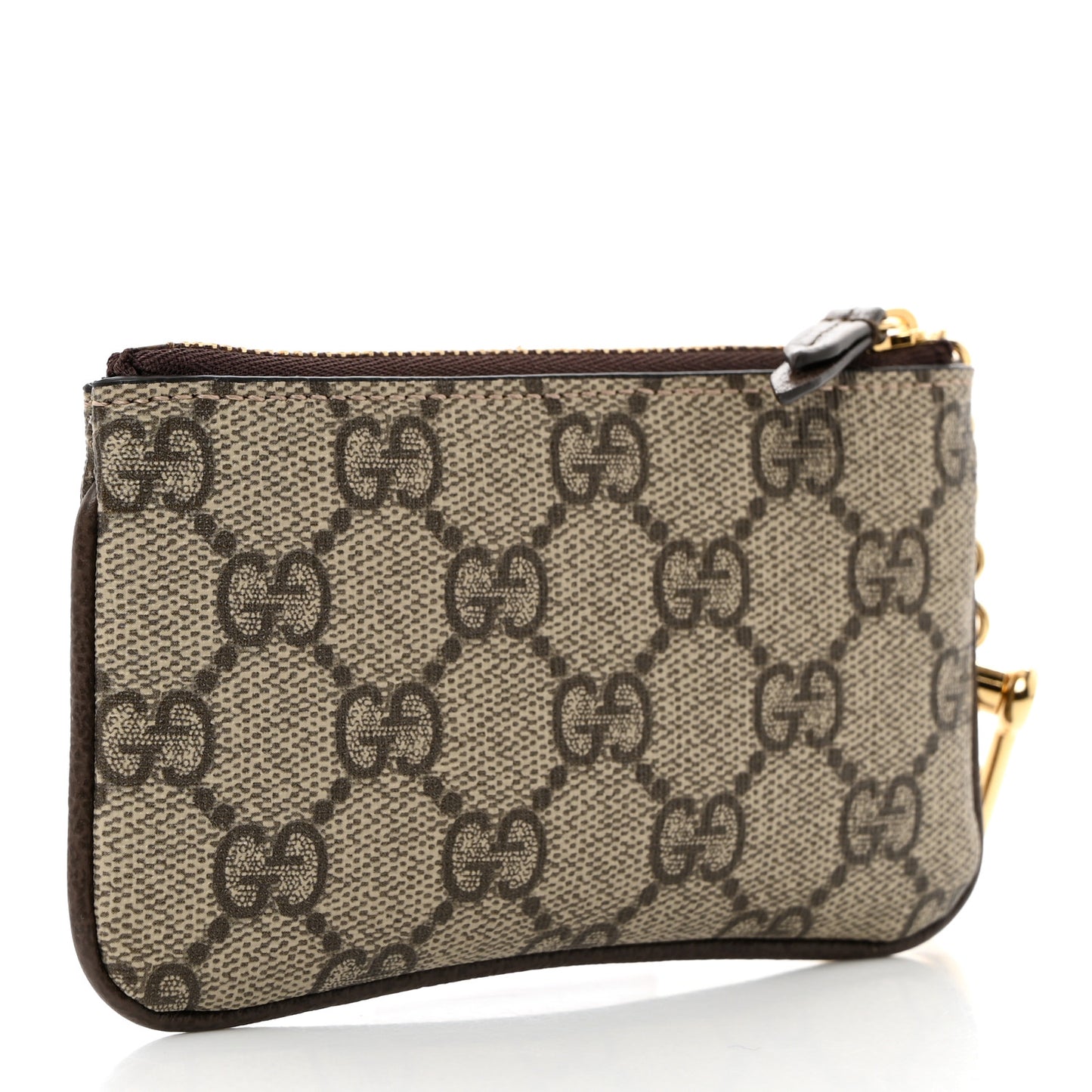 GG Supreme Monogram Key Case Brown