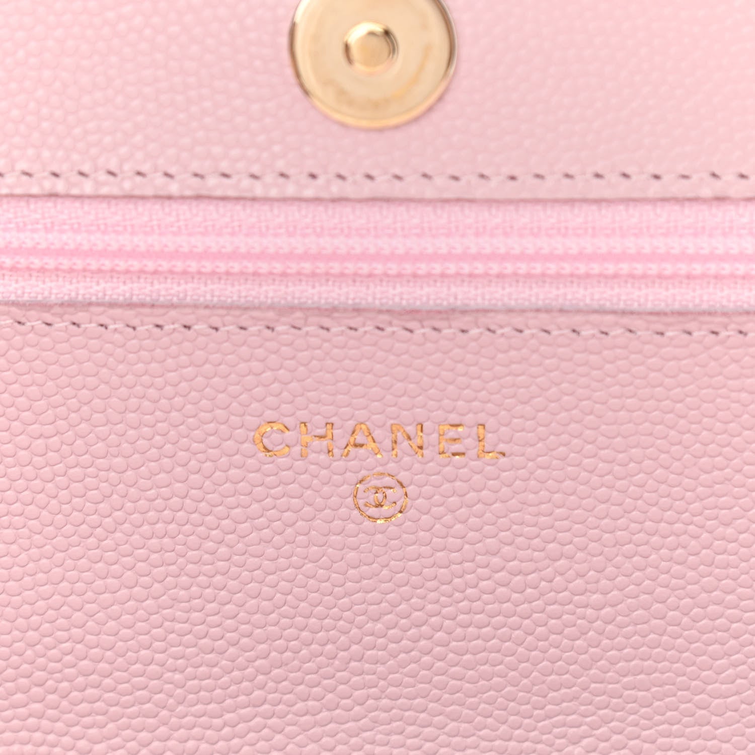 Chanel Caviar Quilted Coco Candy Wallet On Chain WOC Light Pink 6 of 11