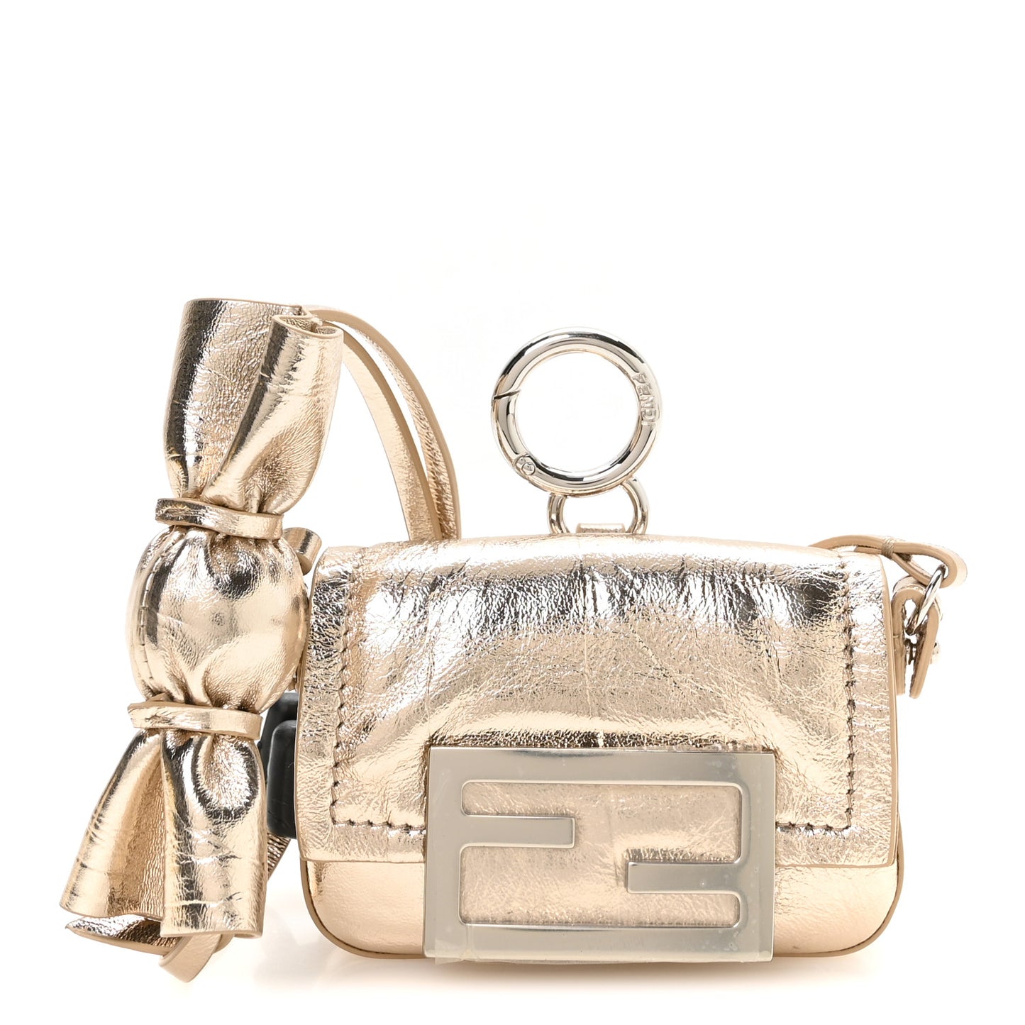 Metallic Nano Baguette So Sweet Handle Charm Gold