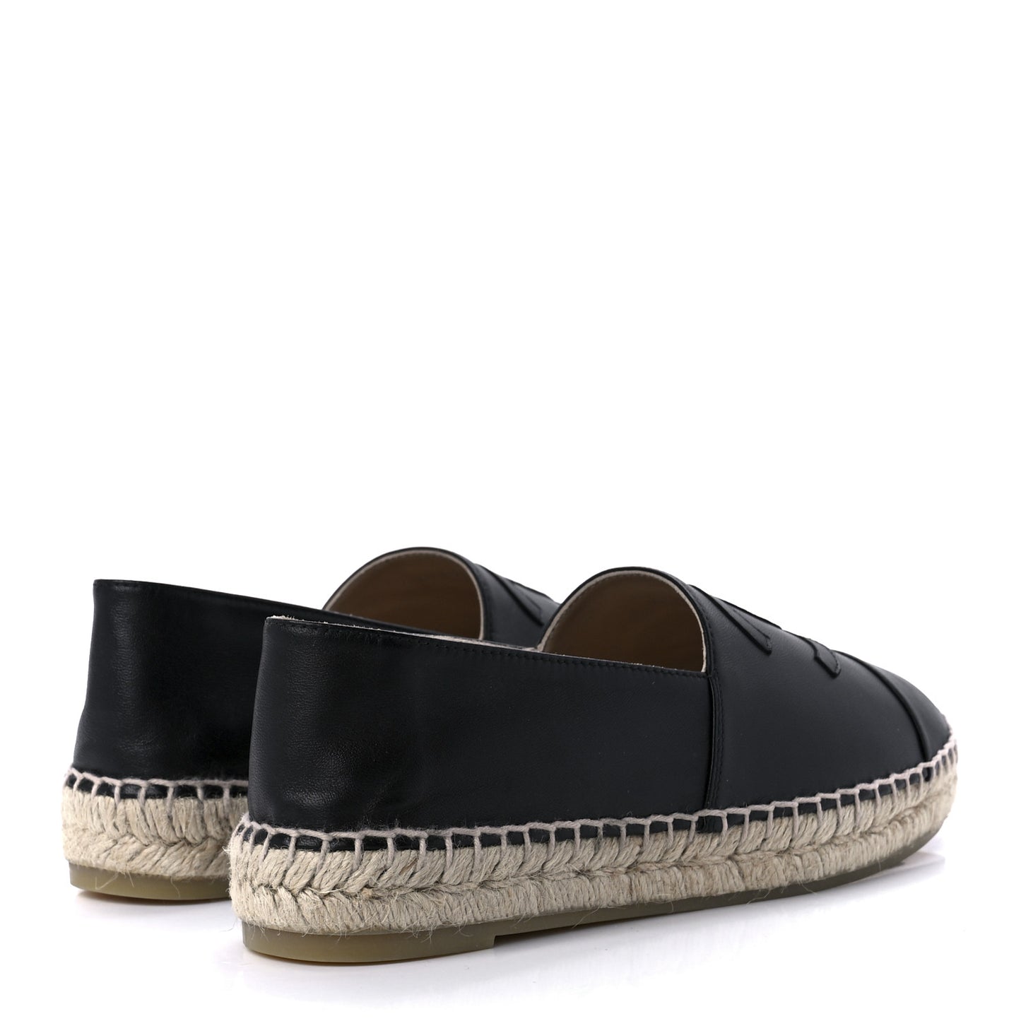 Lambskin CC Espadrilles 37 Black